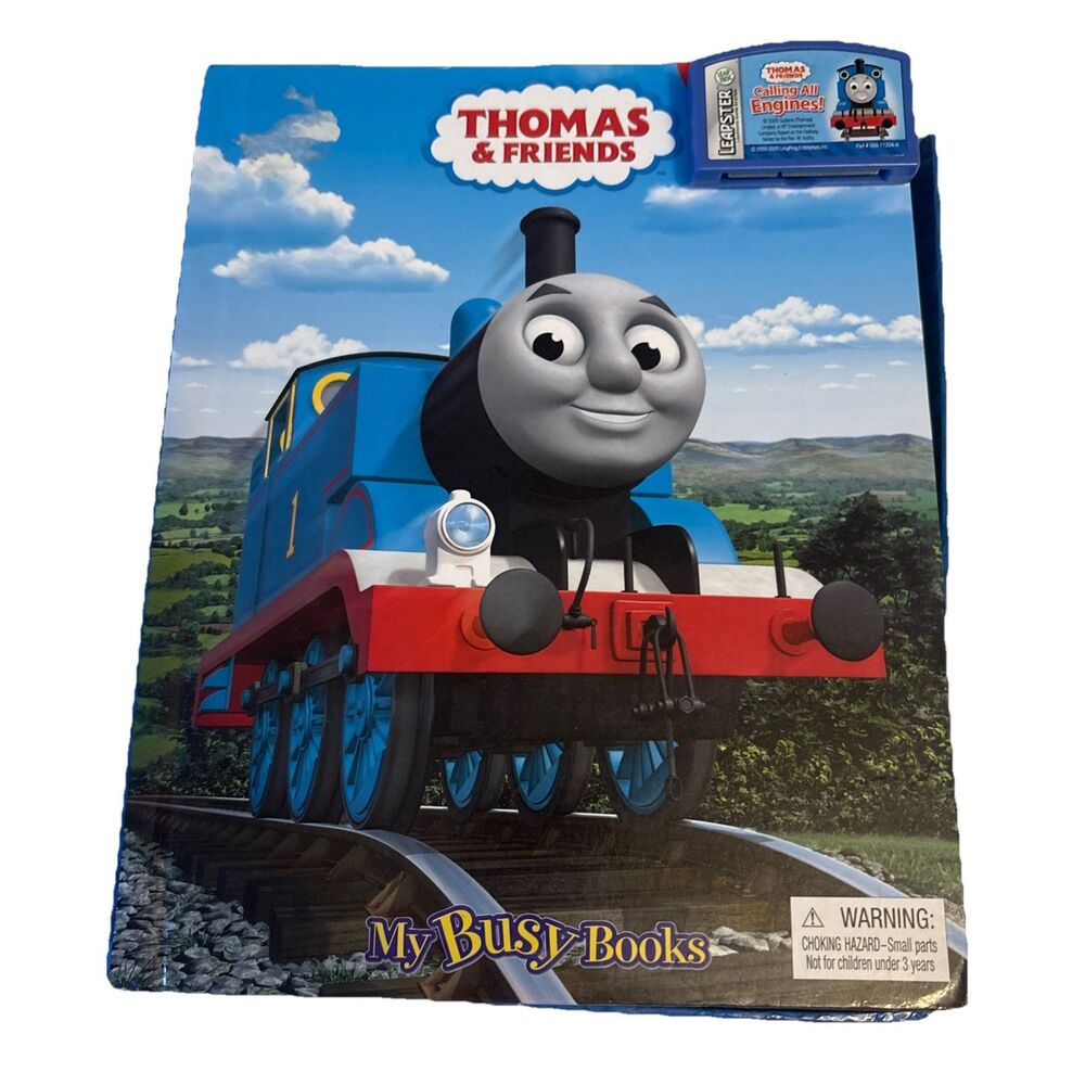 LeapFrog Leapster Thomas Friends Calling All Engines Game Cartridge & Book Set - Picture 3 of 16